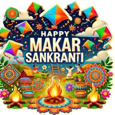 Free Free Happy Makar Sankranti Png Greeting Cards In English Transparent PNG Download