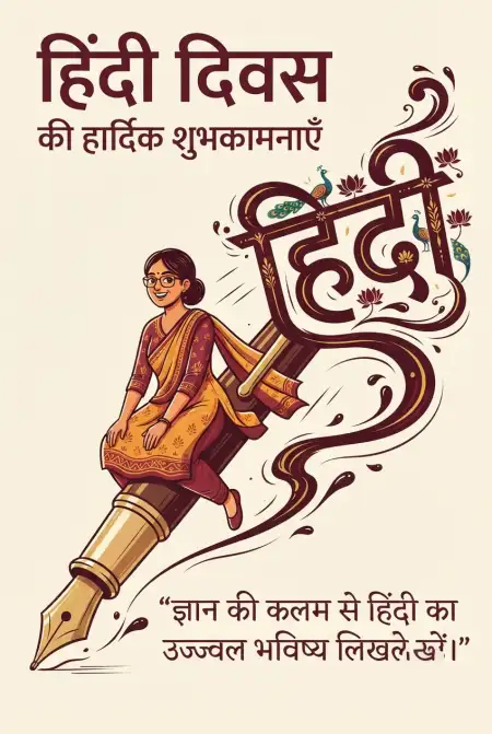 14 september hindi diwas images with quotes 2026 - Happy Hindi Diwas Wishes 2026