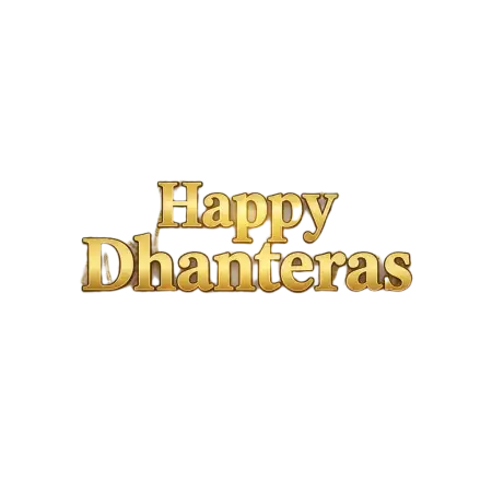 3d Happy Dhanteras Png With Gold Elements - Free Png Download