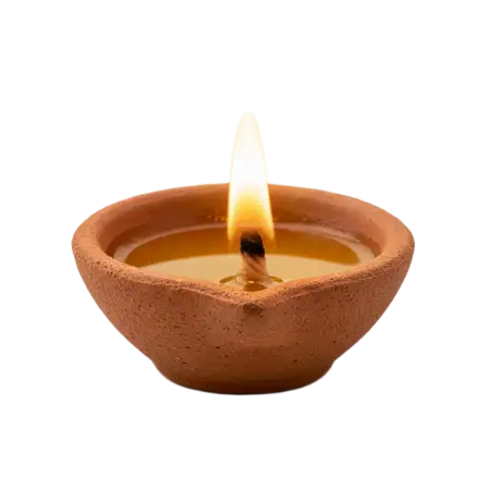 3d Realistic Diya Png Transparent For Diwali Greeting - Free Png Download