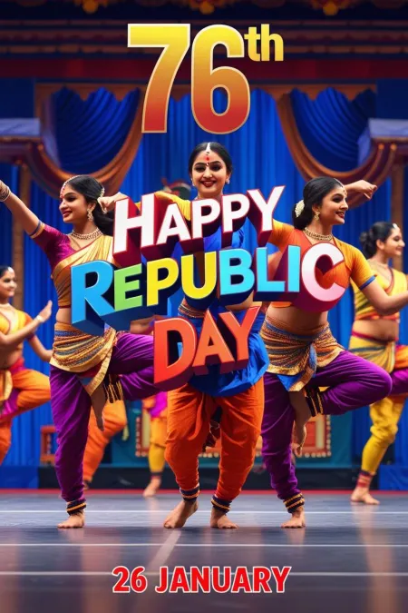 76th Republic Day Celebration Events In India - Free Related 76th Happy Republic Day Of India 26 January Image