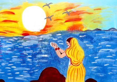 Chhath Puja 2022 Sandhya Arag Sunset Time Puja - Free Sun Download
