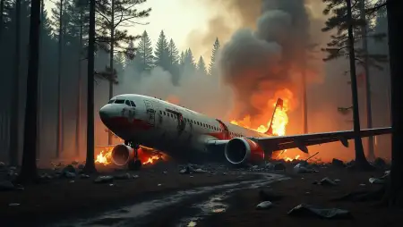 Abandoned Crashed Airplane Background - Free Background Download