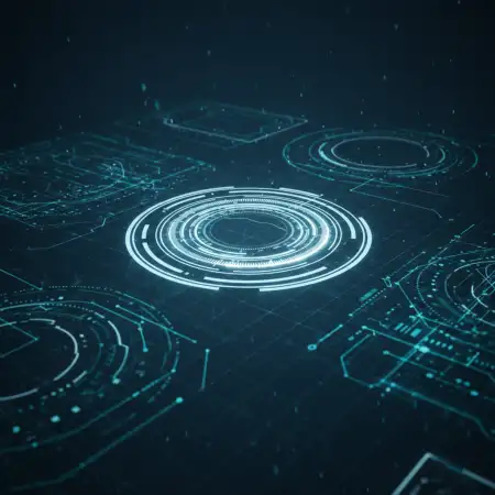 Abstract Futuristic Tech Background Design 2 - Free Tech Background Download