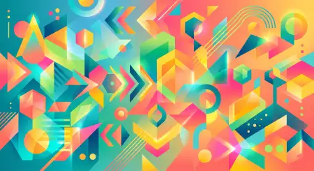 Free Abstract Summer Background With Colorful Geometric Patterns Background Image Download