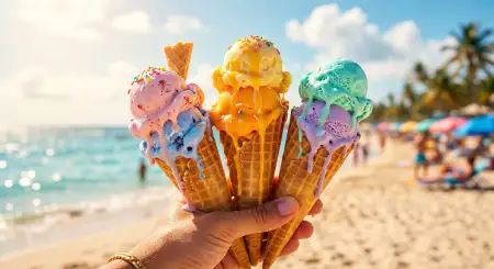 Aesthetic Ice Cream Summer Wallpaper - Free Wallpaper Wallpaper Download