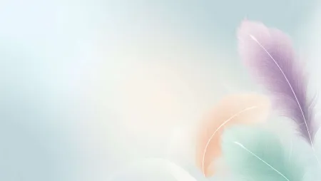 Aesthetic Light Blue Background With Floral Patterns - Free Background Download