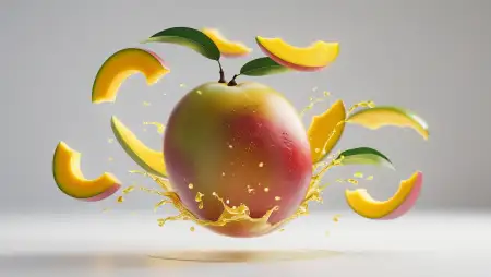 Aesthetic Mango Background In Pastel Color - Free Mango Background Download
