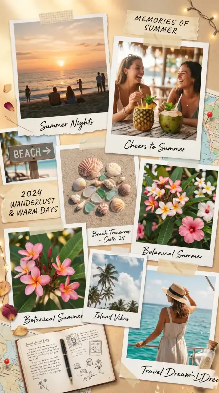 Aesthetic Summer Wallpaper Collage Hd - Free Wallpaper Wallpaper Download