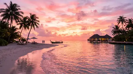 Aesthetic Summer Wallpaper Pink Sunset Theme - Free Wallpaper Wallpaper Download