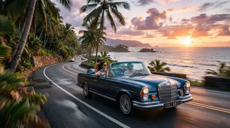 Aesthetic Summer Wallpaper With Aesthetic Car Ride - Free Wallpaper Wallpaper Download