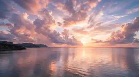 Aesthetic Summer Wallpaper With Ocean Sunset - Free Wallpaper Wallpaper Download