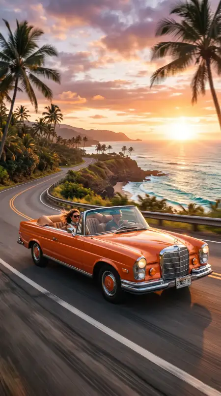 Aesthetic Summer Wallpaper With Orange Sky - Free Wallpaper Wallpaper Download