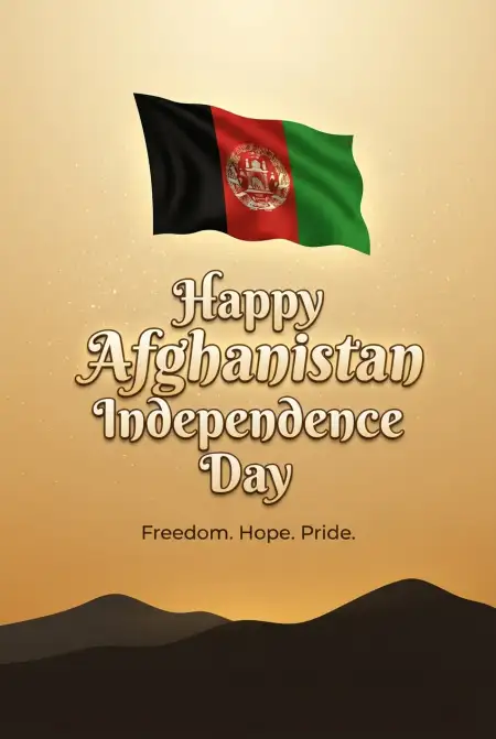 Afghan Independence Day 2026 Flag Background - Free Afghan Independence Day 2026 Download