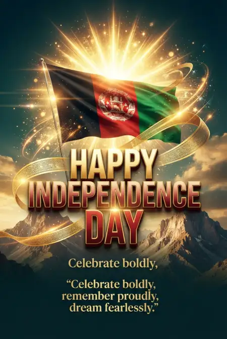 Afghan Independence Day 2026 Modern Poster - Free Afghan Independence Day 2026 Download