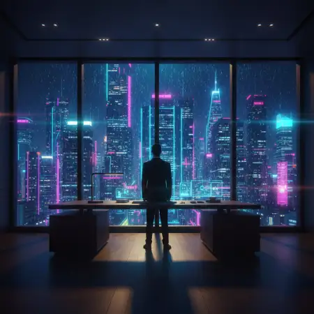 Ai Business Background Futuristic Corporate - Free Ai Business Background Download