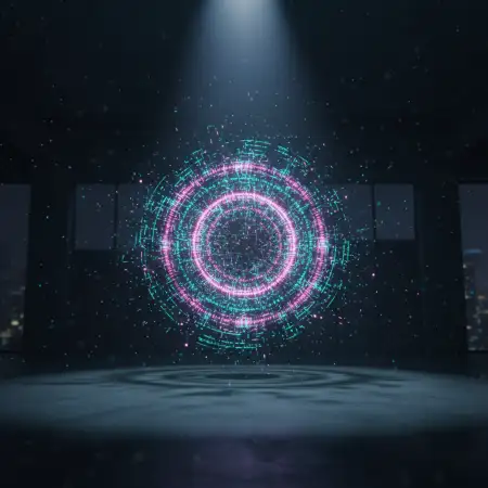 Ai Business Background With Hologram - Free Ai Business Background Download