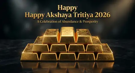 Akshaya Tritiya 2026 Wishes Gold Bar Images - Free Akshaya Tritiya 2026 Wishes Download