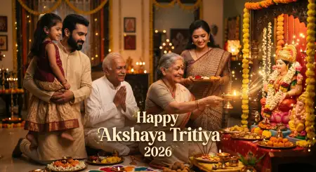 Akshaya Tritiya 2026 Wishes Marketing Banner - Free Akshaya Tritiya 2026 Wishes Download
