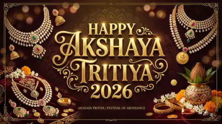 Akshaya Tritiya Festival Poster Background For Photoshop - Free Happy Akshaya Tritiya 2026 Download