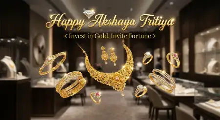 Akshaya Tritiya Luxury Gold Design - Free Happy Akshaya Tritiya 2026 Download