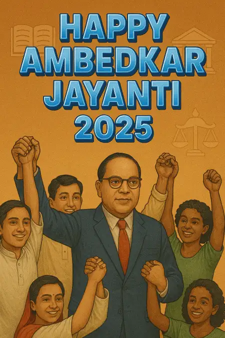 Ambedkar Jayanti 2025 Celebration Poster - Free Related Happy Ambedkar Jayanti 2025 Image