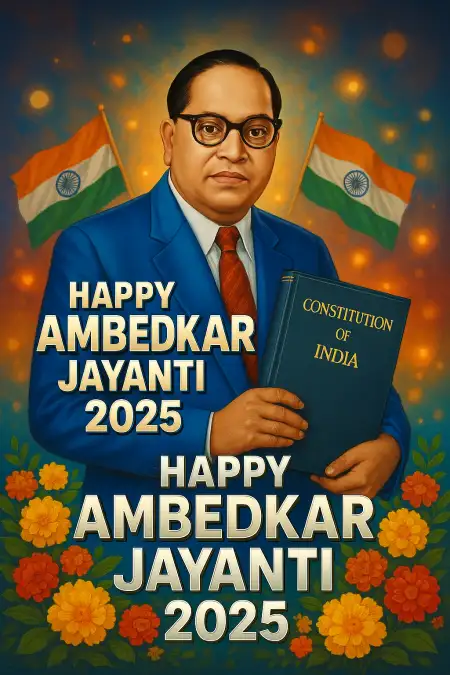 Ambedkar Jayanti 2025 Image With Dr. Ambedkar Photo - Free Photo Download