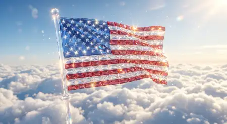 American Flag Banner Background 4k Wallpaper For Facebook Instagram And Pinterest Posts - Free Wall Background Download