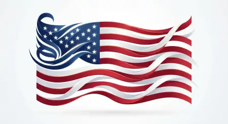 Free American Flag Png Clipart For Independence Day Creative Projects Background Image Download