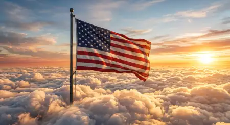 Free American Flag Waving In The Wind Hd Wallpaper For Desktop And Mobile Background Image Download