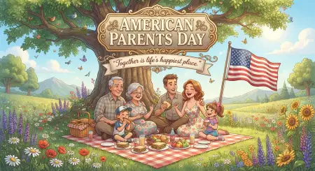 American Parents Day Png Transparent - Free American Parents Day 2026 Download