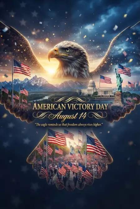American Victory Day Eagle Artwork - Free American Victory Day 2026 Download