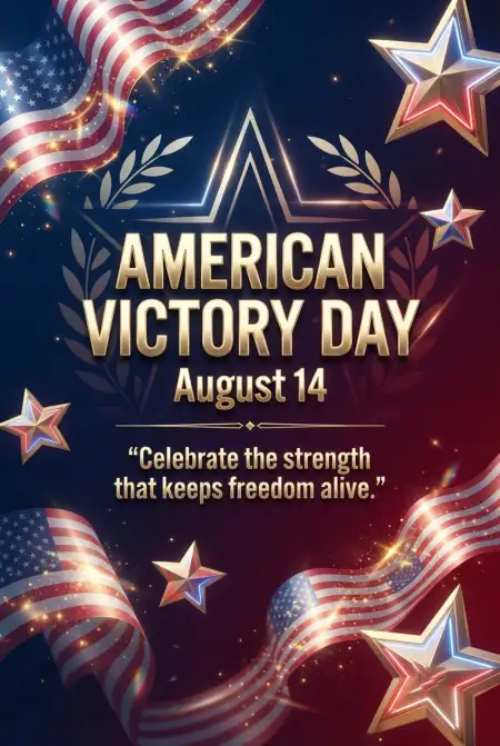 American Victory Day Web Banner - Free American Victory Day 2026 Download