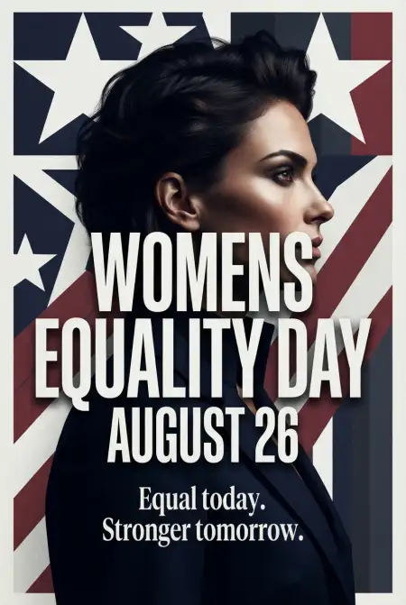 American Womens Equality Day 2026 Social Media Poster Design - Free American Womens Equality Day 2026 Download
