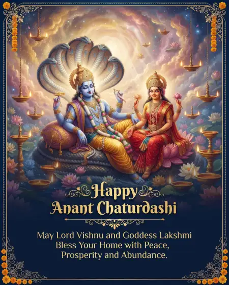 anant chaturdashi 2026 wishes in hindi - Short Anant Chaturdashi Wishes 2026