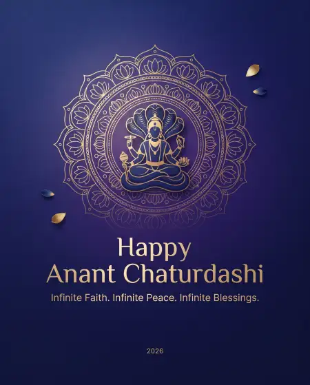 anant chaturdashi festival wishes 2026 - Short Anant Chaturdashi Wishes 2026