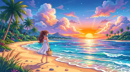 Anime Style Summer Aesthetic Wallpaper Hd - Free Wallpaper Wallpaper Download