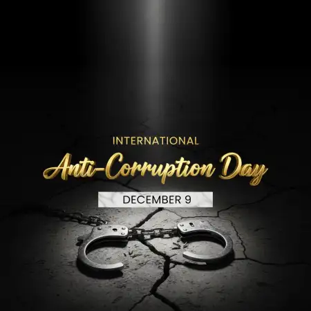Anti Corruption Day Creative Typography PNG - Free International Anti Corruption Day Download