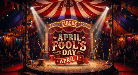 Free April Fools Day Banner Background Image Download