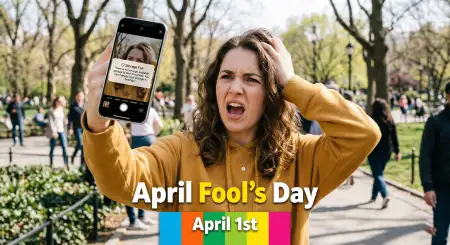 Free April Fools Day Funny Quotes For Social Media Posts Image Download