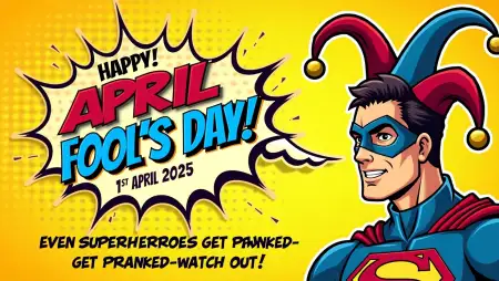 April Fools Day Superhero-themed Pranks - Free Related Happy April Fool Day Image