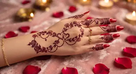 arabic front hand karwa chauth mehndi design - Beautiful Arabic Karwa Chauth Mehndi Design