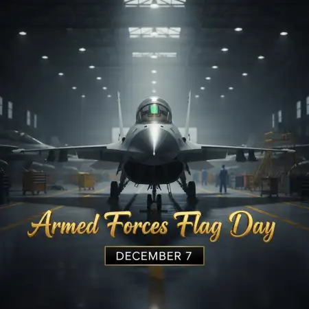 Free Armed Forces Flag Day 3d Text Poster Design Background Download