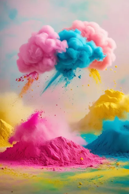 Artistic Holi Festival Background Illustration - Free Background Download