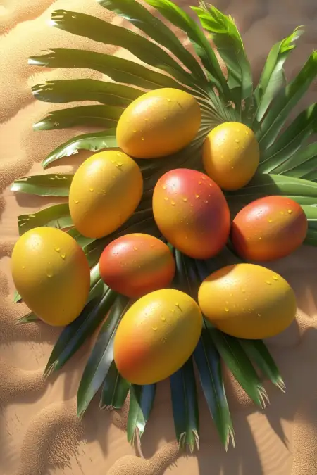Artistic Mango Background For Packaging - Free Mango Background Download