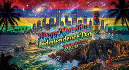 Artistic Mauritius Independence Day 2026 Poster Design - Free Happy Mauritius Independence Day 2026 Download