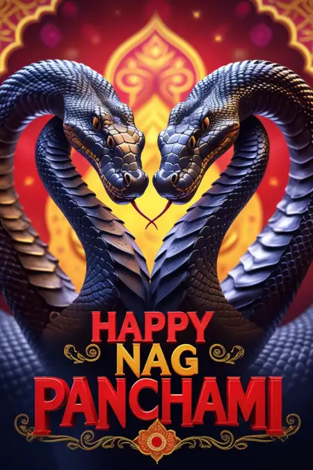 Artistic Nag Panchami Images For Print - Free Happy Nag Panchami Download