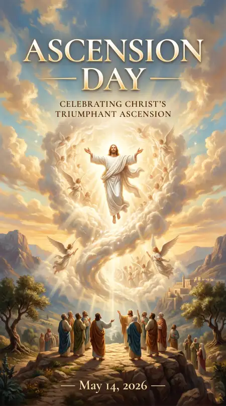 Ascension Day 2026 Jesus Christ Wallpaper - Free Ascension Day 2026 Wishes Download