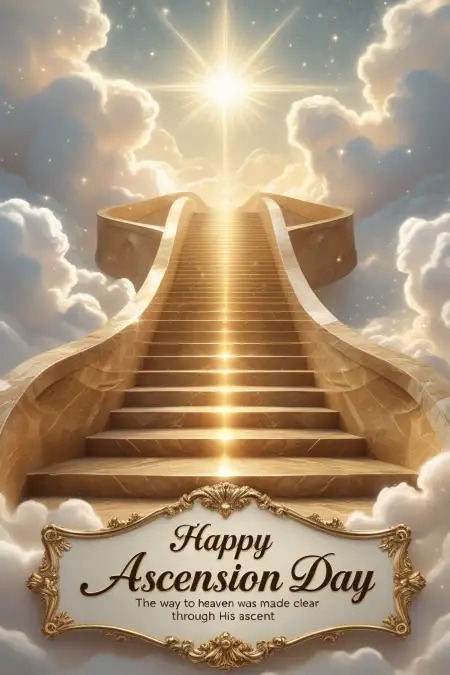 Ascension Day Flyer Template Png - Free Related Happy Ascension Day Image