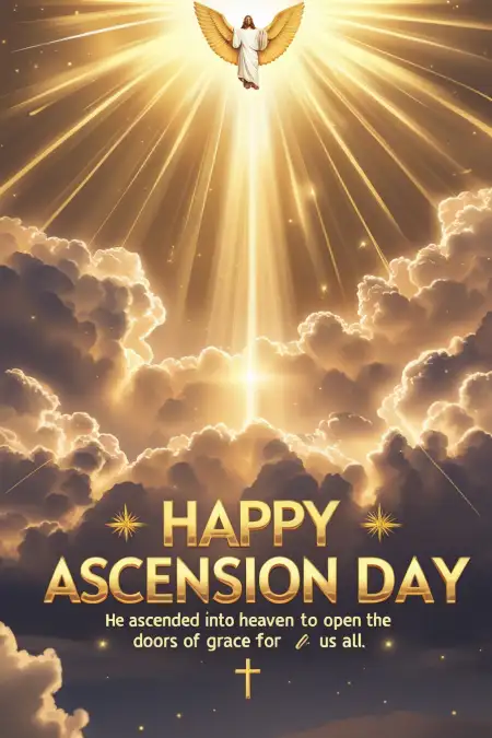 Ascension Day Quotes With Image - Free Related Happy Ascension Day Image